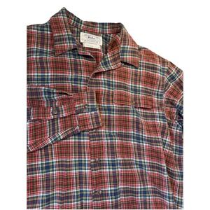 Vintage 90s Polo Ralph Lauren Dungarees Flannel Work Shirt Sz Large, Note Flaw*